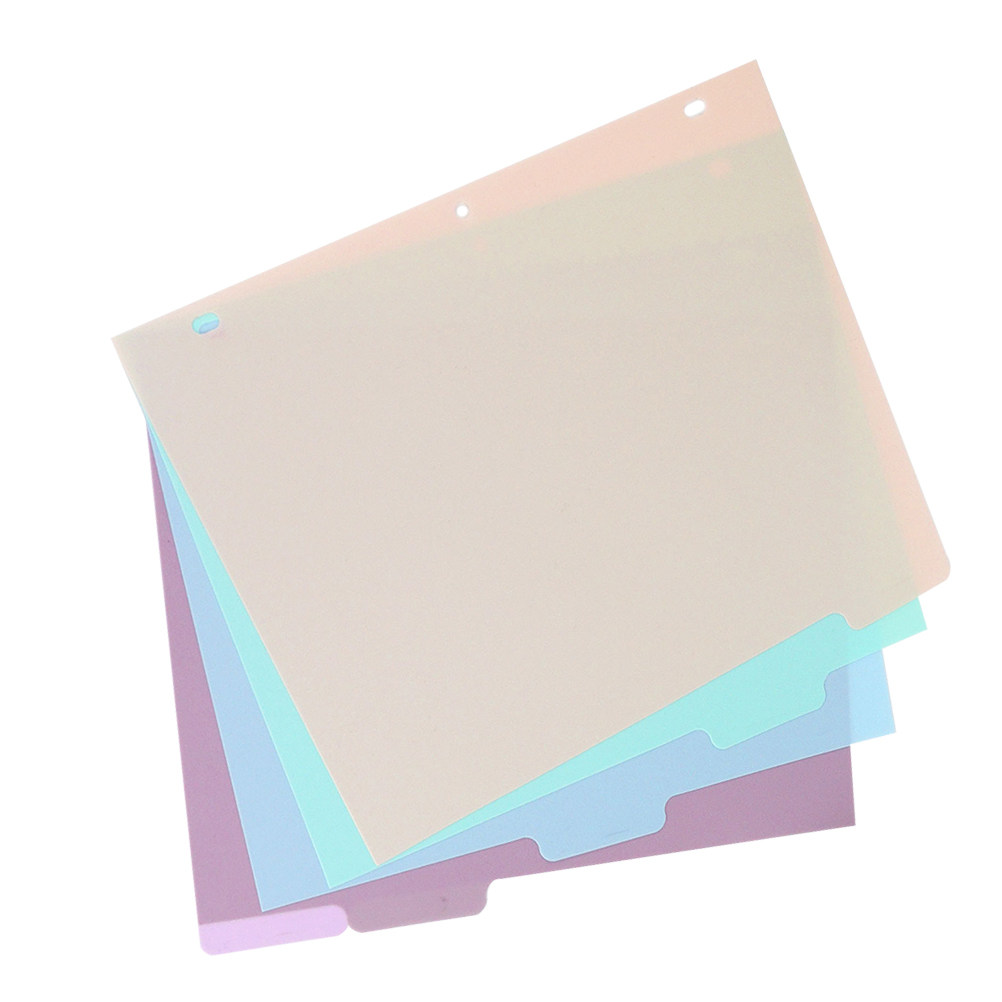 Tab Divider A4 - 1 zestaw plastikowych przekładek do segregatora