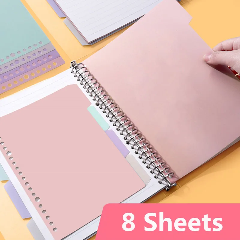 Tab Divider A4 - Kolorowe przegrody do A5 planisty strona
