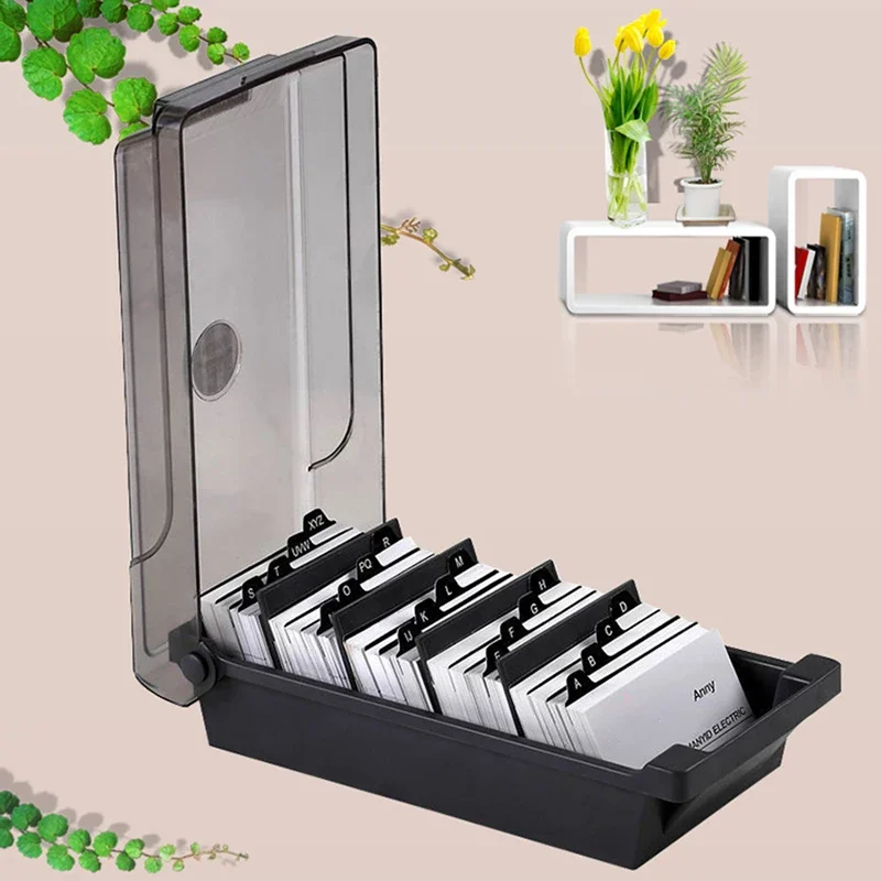 Etui na wizytówki, plastikowe  – Card Index Box recenzja i cena